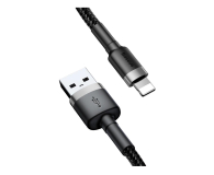 BASEUS USB-Lightning Cafule 1,5 A 2 m szaro-czarny CALKLF-CG1 - 1266445 - zdjęcie 3